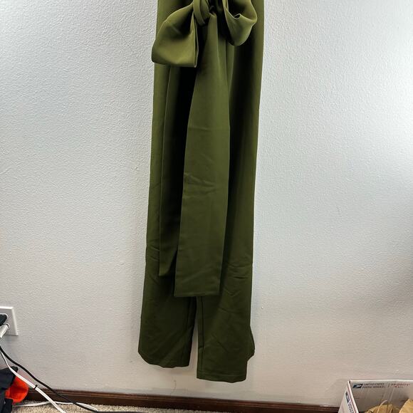 Andrea Iyamah Edar Jumpsuit Green Olive Med Classy - Picture 5 of 11